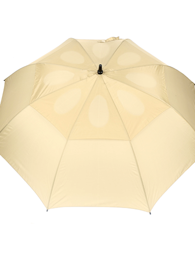 Paraguas beige de 2 capas