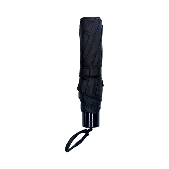 Paraguas negro de cartera